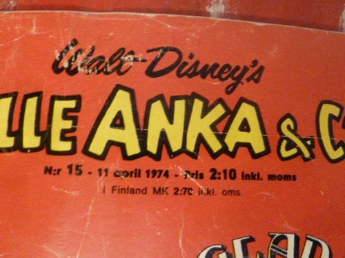 KALLE ANKA & CO, NR 15 - 1974, TIDNING