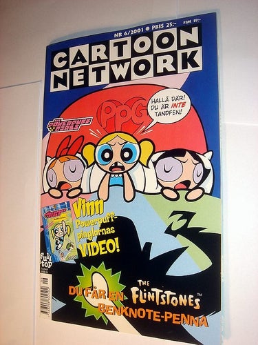 CARTOON NETWORK POWERPUFF GIRL (svensk) NY OLÄST 6 2001