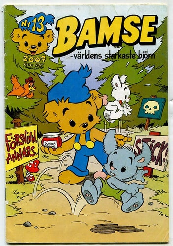 Bamse 2007 nr 13 Happ blir husvill / En förskräcklig flygfär