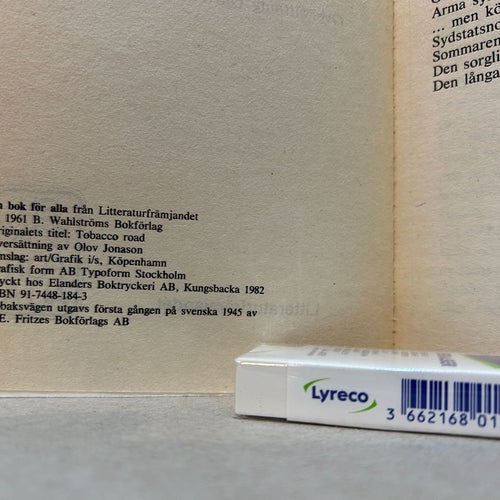 Tobaksvägen av Erskine Caldwell, bok, Very Good plus