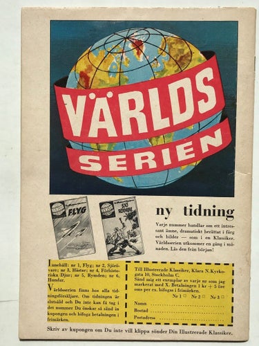 Ill Klassiker - 104. Lejonet från Norden. VG-FN