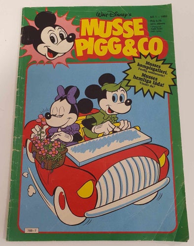 Musse Pigg & Co nr 1 1980 / Första numret / GD