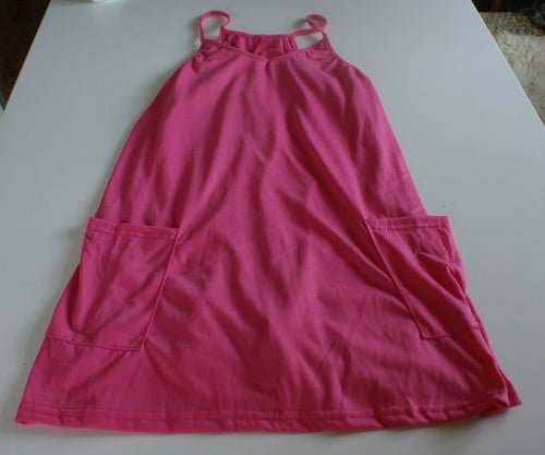 Shecurve rosa kort klänning med shorts under M Ny