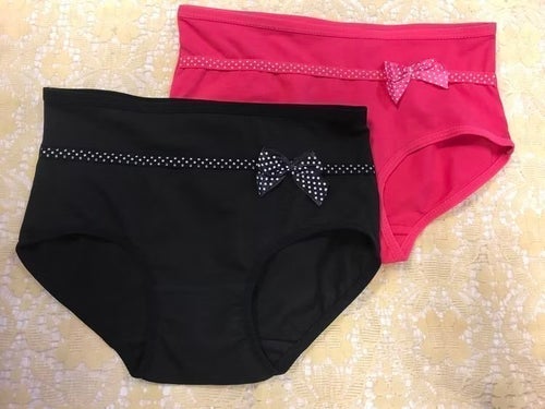 Tjejer Trosor - Svart och Rosa med Rosett