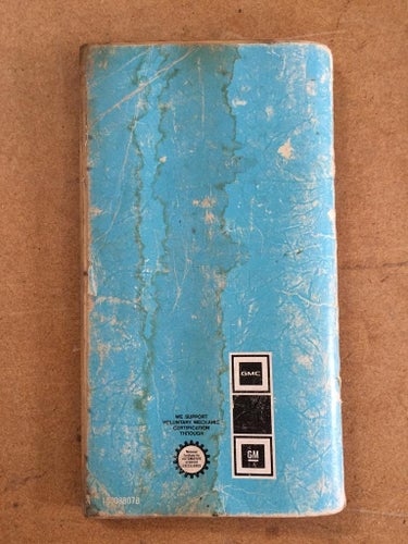 1979 GMC Owner's & Driver's Manual Light Duty Trucks