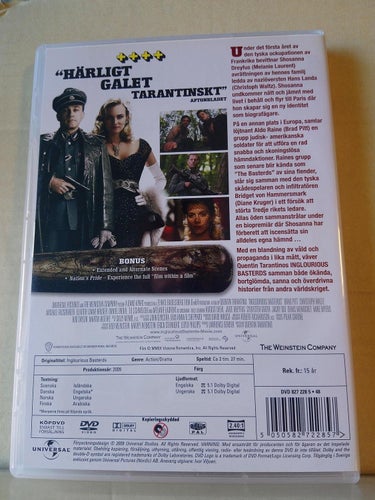 Inglourious basterds, 2009, dvd