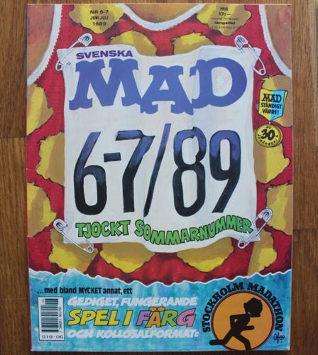 SVENSKA MAD 1989: 6-7 med bilaga