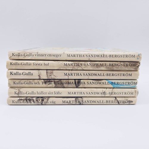 Kulla-Gulla - bokpaket med 6 böcker - Martha Sandwall-Bergström