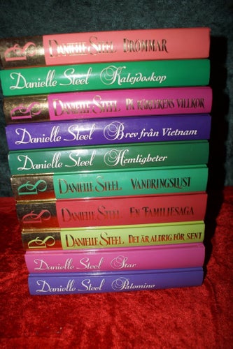 FYND PASSA PÅ STORT BOKPAKET FÖR DANIELLE STEEL ÄLSKARE HÅRDA PÄRMAR 36 st FINA
