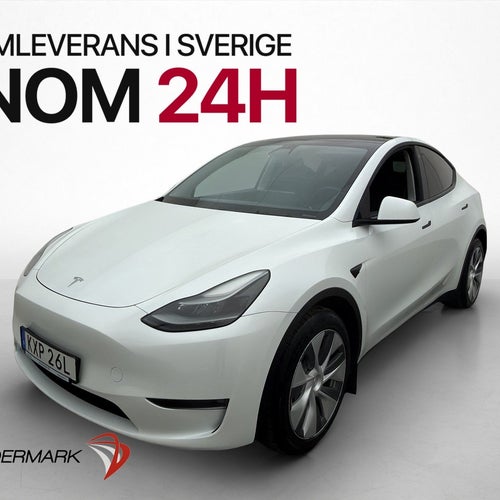 Tesla Model Y Long Range AWD Dragkrok Rattvärme Svensksåld