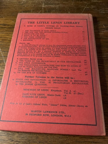 LETTERS FROM AFAR by V. I. LENIN