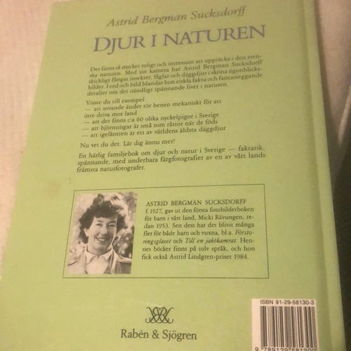 Djur i naturen - Astrid Bergman Sucksdorff