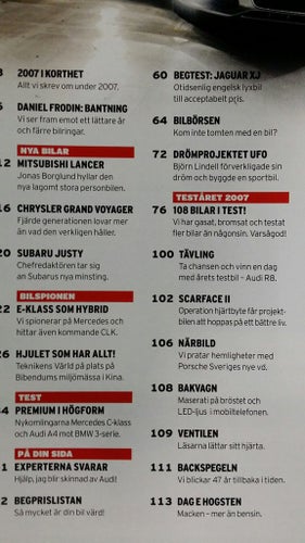 Teknikens Värld nr 26 2007: Mercedes C220 CDI, BMW 320d, Audi A4 TDI, Jaguar XJ