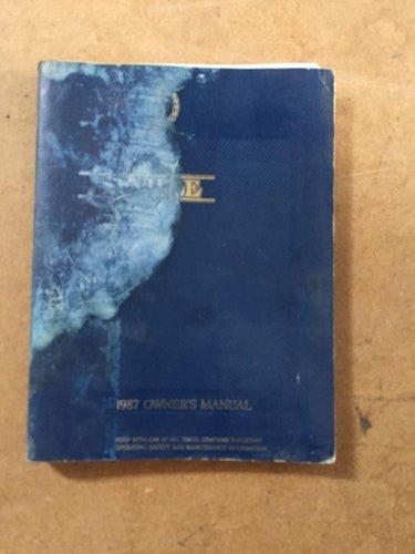 1987 Cadillac Seville Owner's Manual