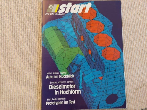 Start Opel tidning 1/86 Diesel Prototypen