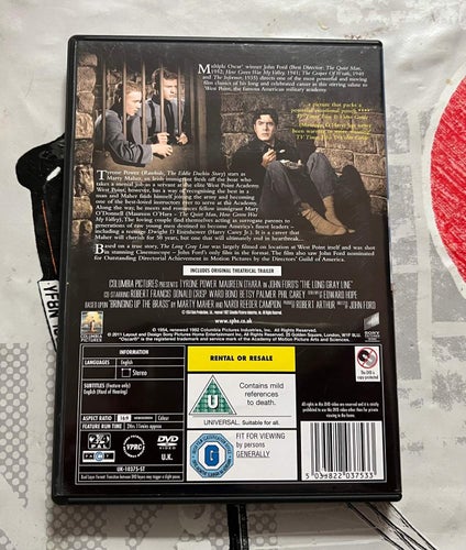 THE LONG GRAY LINE - DEN LÅNGA PARADEN (1955) UK IMPORT I MKT FINT SKICK!