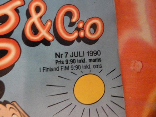 MUSSE PIGG & CO, NR 7 - 1990, TIDNING