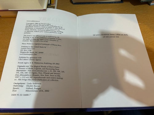 Harry Potters magiska värld av David Colbert, bok, Very Good plus