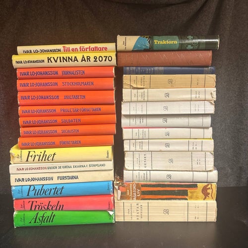 28 böcker av Ivar Lo-Johansson - Bokpaket