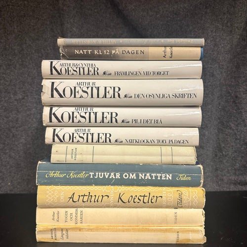 11 böcker av Arthur Koestler - De osynliga skrifterna, Pil i det blå, - Bokpaket