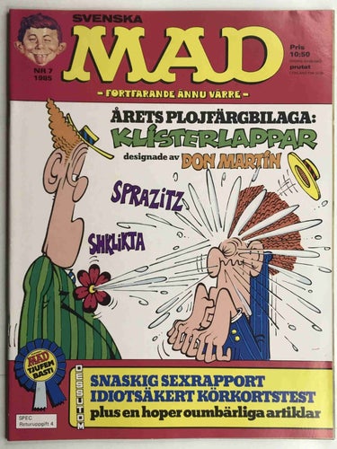 MAD - 1985:7 VF-NM med klistermärken