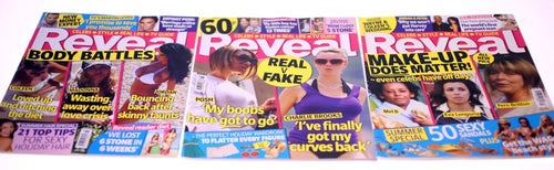 Reveal Magazine-3 issues included-June/July 2008-NEW-Weight 672g-FREE postage