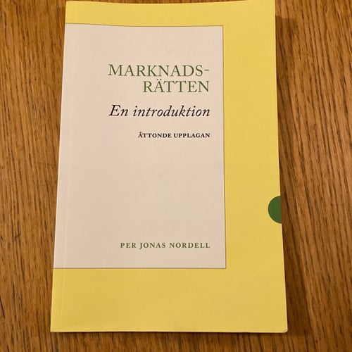 Marknadsrätten: En introduktion av Per Jonas Nordell, 2020