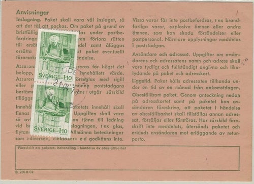 Boden 1 NSt 61cL på adresskort 21.04.78