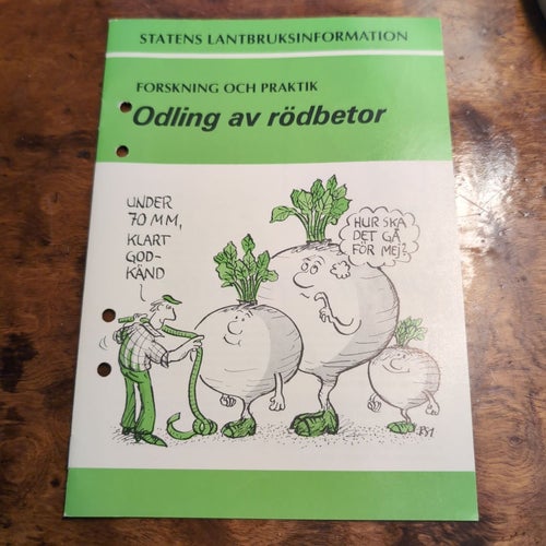 Odling av rödbetor, Statens Lantbruksinformation, 1981
