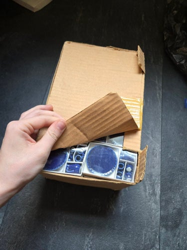 (Parti) Miniatyr servis i blått