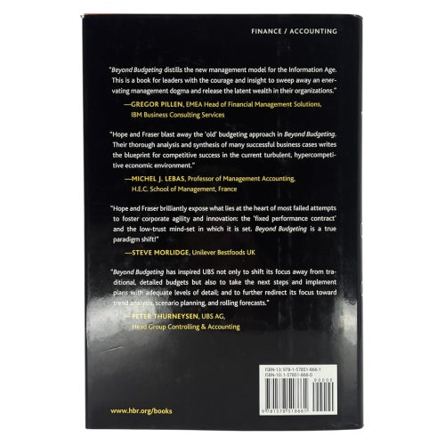 Beyond Budgeting Av Jeremy Hope & Robin Fraser | Inbunden | 2003 | 9781578518661