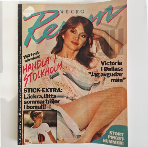Vecko Revyn nr 23 1981 - Victoria Principal, Björn Skifs, Nastassia Kinski