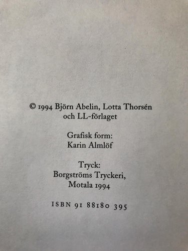 DE RÖDA SKORNA En kärlekshistoria Björn Abelin Lotta Thorsén 1994