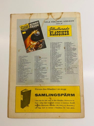 Illustrerade Klassiker  Nr 165 - Första utgåva !