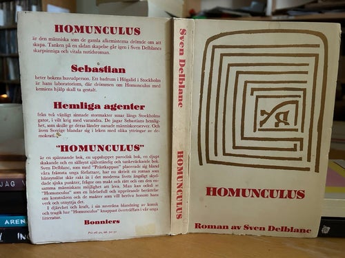 Homunculus av Sven Delblanc. bok, Very good plus