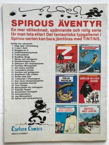 Spirou - 25. Spirou och rymdvarelserna. OLÄST