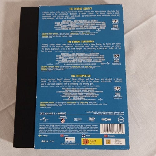 # Bourne + The Interpreter – 3 Film Collection DVD | EAN: 5050582436320