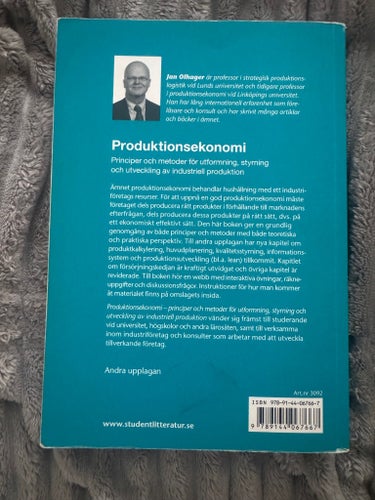 Produktionsekonomi av Jan Olhager