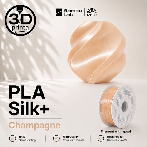 Bambu Lab PLA Silk+ Champagne 1 kg 1.75 mm