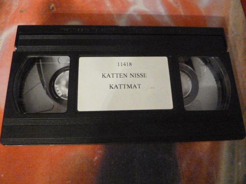 KATTEN NISSE, KATTMAT, VHS, BARNFILM