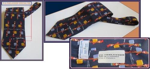 EXTREME RARE FIND! P.G.THELANDER TIE-COLLECTABLE! MINT CONDITION.