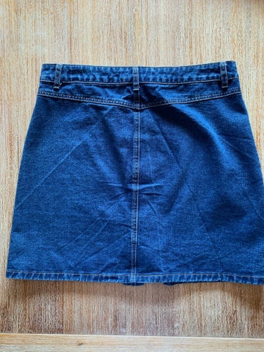 THE DENIM COLLECTION blå kjol, storlek 42