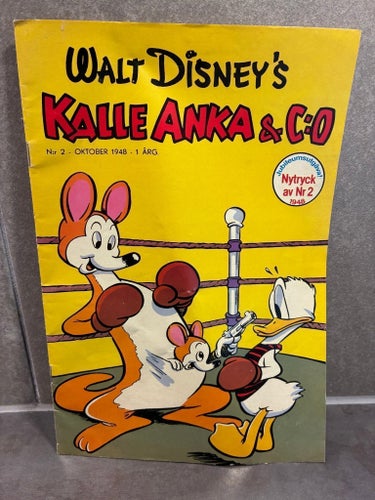 Walt Disney's Kalle Anka & C:o, nr 2 från 1948 i nytryck som jubileumsutgåva!