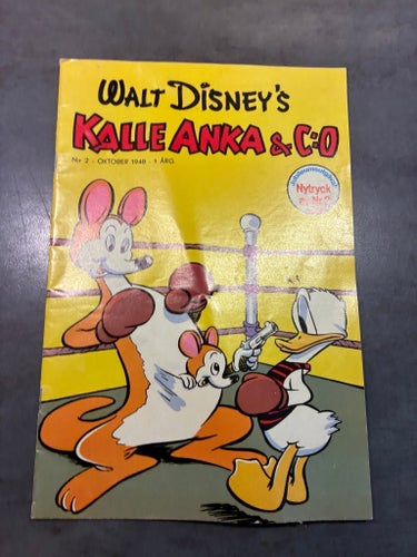Walt Disney's Kalle Anka & C:o, nr 2 från 1948 i nytryck som jubileumsutgåva!