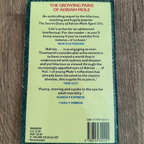 The Growing Pains of Adrian Mole av Sue Townsend, 1989