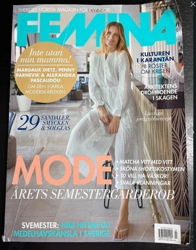 Femina 2020 Lina Salomonsson Dietz Jessica Wahlgren Parnevik Pascalidou tidning