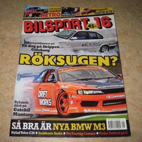 BILSPORT NR 16 2007 BMW M3,CHEVA CAMARO,M.M