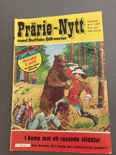 Prärie nytt med Buffalo Bill Augusti nr 2 1979 Prärie-nytt