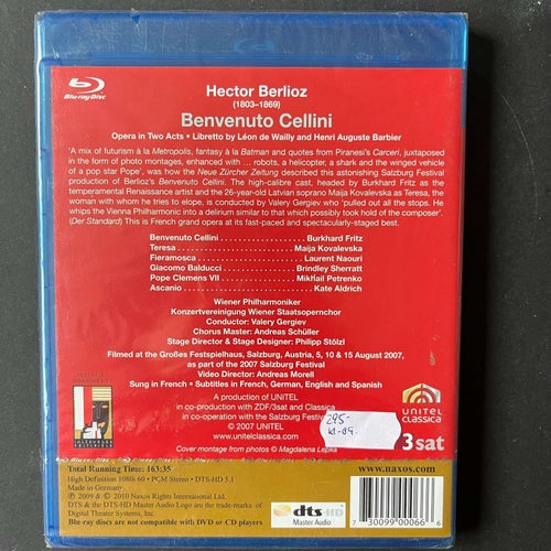 BERLIOZ - BENVENUTO CELLINI. BLU-RAY INPLASTAD. KLASSISK / OPERA -09
