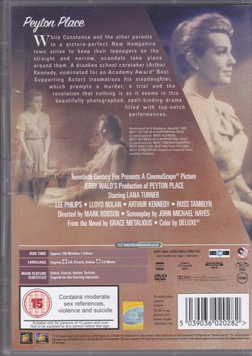 DVD / Peyton Place / Studio Classics #16 / Lana Turner / Nära nyskick